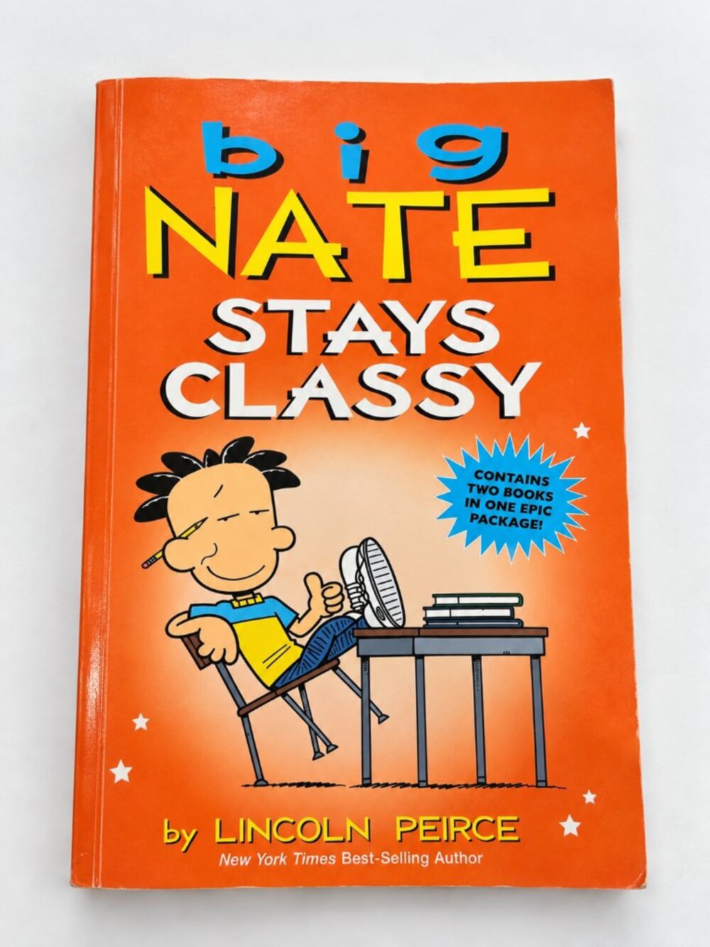 Big Nate Stays Classy Lincoln Peirce Paperback 2 Books in 1 Comic Collection